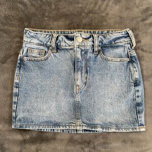 PacSun Bella Denim Mini Skirt, Medium Indigo, Size 22